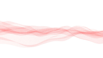 Transparent horizontal red wave,  Abstract  red wave for design brochure, website, red wave lines...