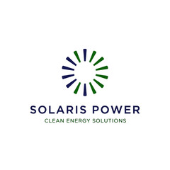 Solaris Power Logo Clean Energy Symbol.