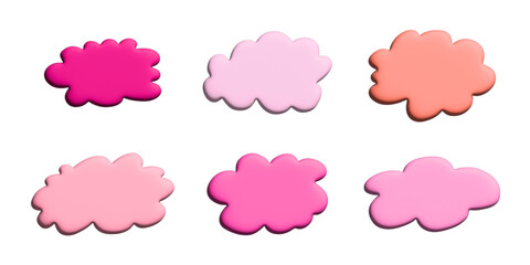 Obraz premium 3d speech bubble Blank empty message box Textbox frame for banners, price tags, stickers, design