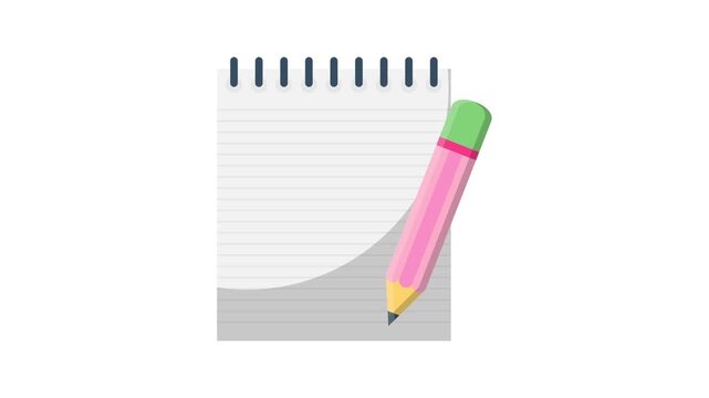 A vibrant vector image of note paper, featuring artistic designs, suitable for educational and creative uses.