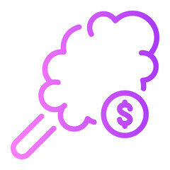 Obraz premium money gradient icon