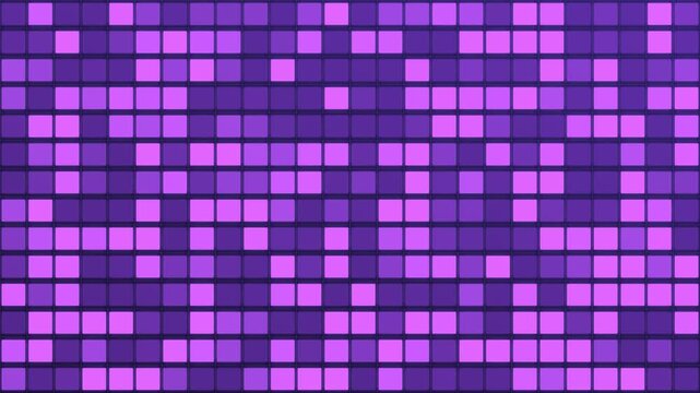 Purple Neon Digital Tile Matrix Background Loop