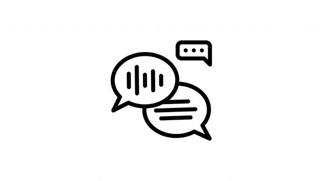audio message animated icon