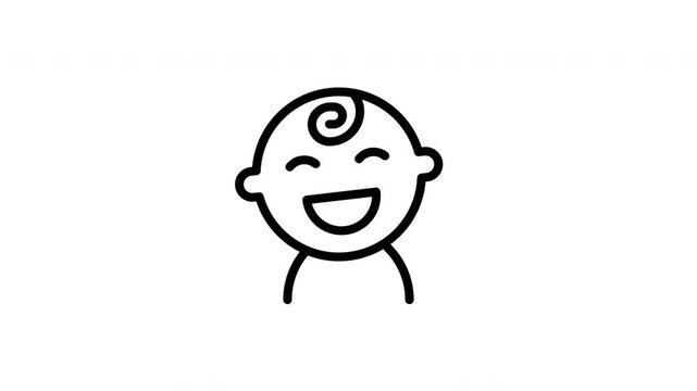 baby face animated icon