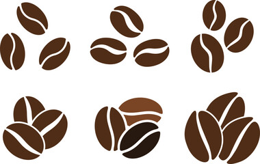 Obraz premium Coffee bean arrangement : This captivating graphic illustrates the simple beauty of coffee beans.