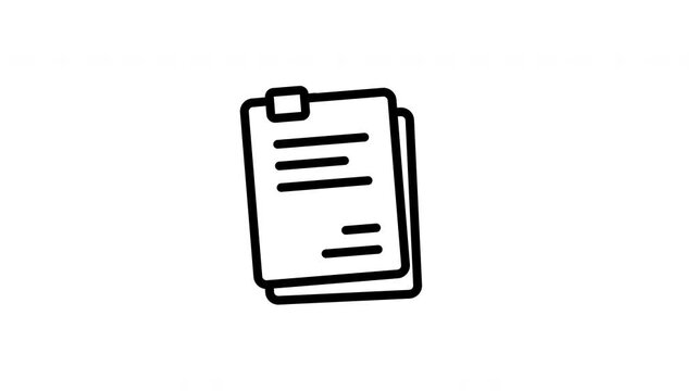 document animated icon