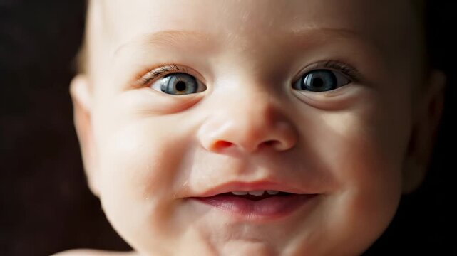 Closeup of a babys face
