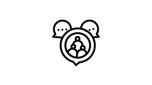 group chat animated icon