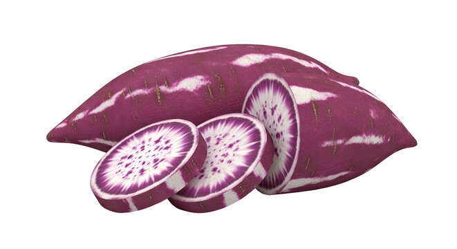Purple Sweet Potato, Sliced