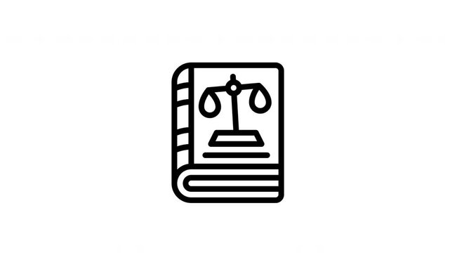 regulation book animated icon