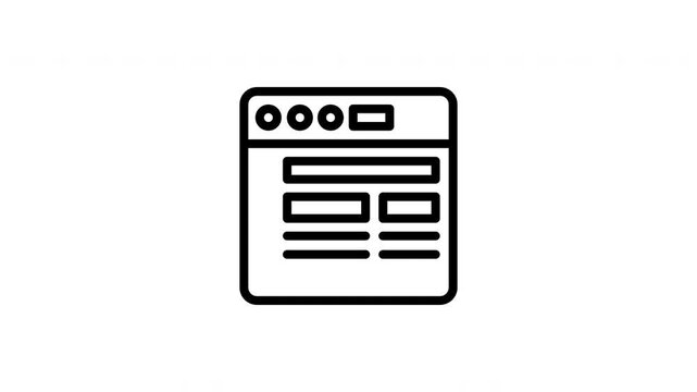 website header animated icon