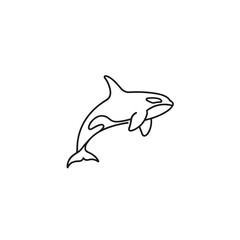 Obraz premium Stylized black and white eagle with spread wings and sharp talons