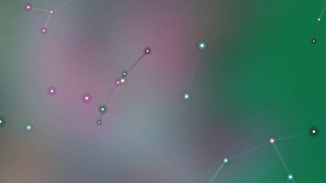 Constellation pattern visible in the night sky with stars and connecting lines