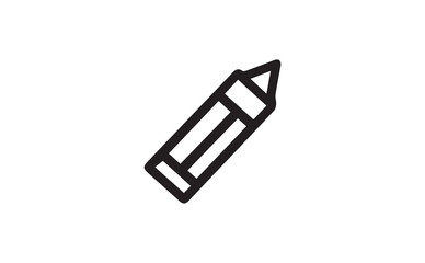 Black pencil icon vector