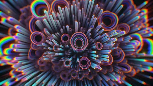 Abstract macro ultra realism of motion texture background in cinematic macro