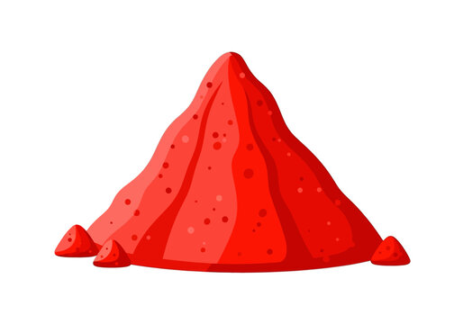 Red Strawberry Iconic Fruit Illustration.