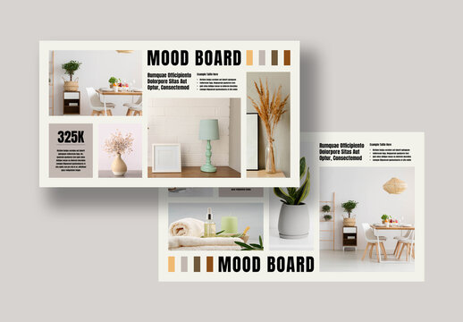 Modern Mood Board Template Layout