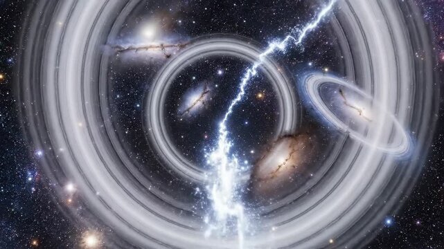 Cosmic Vortex - A Journey Through the Fabric of Space and Time.