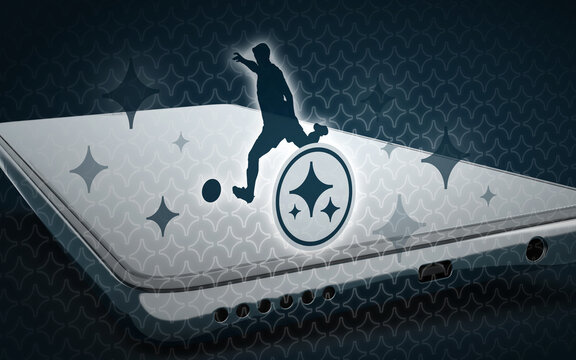 KI Smartphone Sport Fu&szlig;ball Spieler Bewegung K&uuml;nstliche Intelligenz Training Analyse Performance Tracking Fitness Gesundheit Mobiltelefon Athletik Innovation Technologie