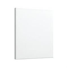 A sleek and modern white wall-mounted electrical panel with a minimalist design. isolated on transparent background