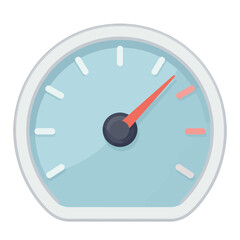 Speedometer Gauge UI Icon for Dashboard Interface