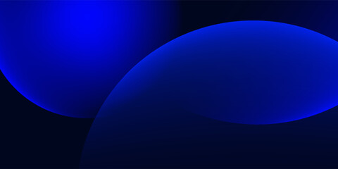 Dark Blue Abstract Background with Circles and Halftone Gradient Design. Modern Trendy design in Vector Illustration