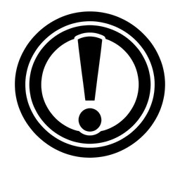 Warning Exclamation Mark UI Icon for App Interface