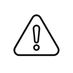 Warning Triangle Alert UI Icon for Dashboard Interface