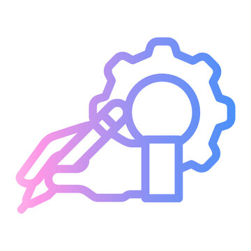 manual Line Gradient Icon