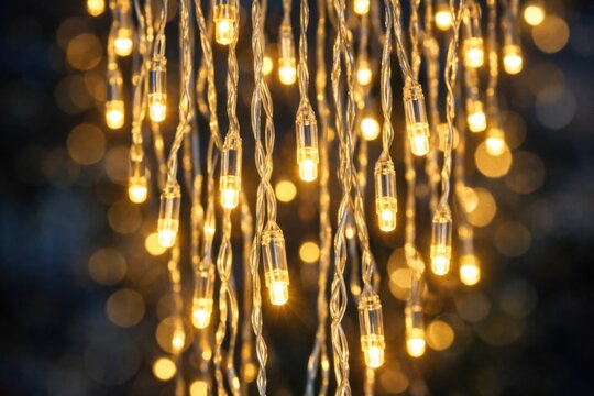 Cadenas de luces LED c&aacute;lidas, brillantes y decorativas para festividades. Iluminaci&oacute;n festiva, ambiente acogedor y decoraci&oacute;n navide&ntilde;a para eventos especiales.