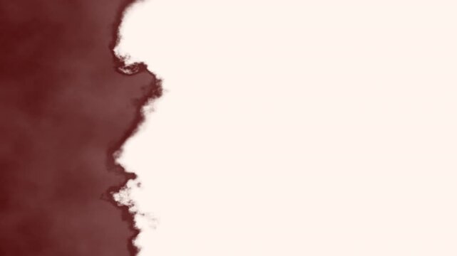 Pink field with red splotches drifting across