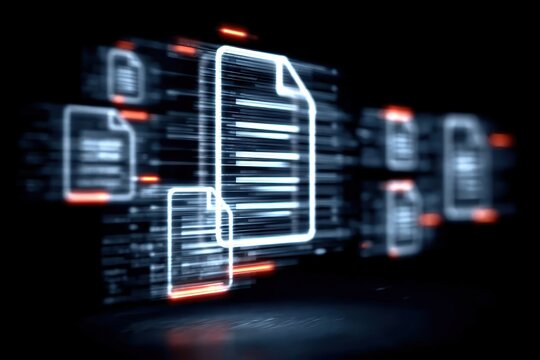 When a digital process receives information from an online application form, it generates a standardized document file.