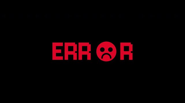 Error text highlighted in red, accompanied by a sad face emoticon. Suitable for illustrating proofreading, grammar mistakes, editing, language learning concepts.