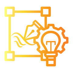 scalability Line Gradient Icon