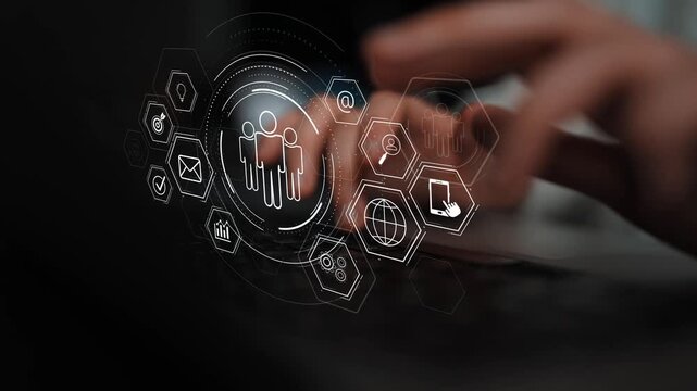 Business teamwork system showing digital communication and performance tracking. Teamwork improves collaboration, drives success, teamwork enhances planning, and teamwork supports productivity. Marrow