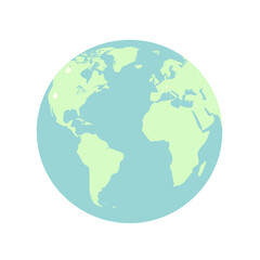 Obraz premium Globe Earth Flat UI Icon for Web Interface