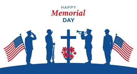 Memorial day tribute honoring fallen heroes and veterans on america's day of remembrance