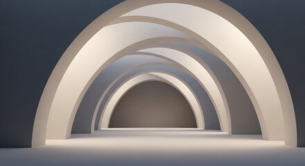 Obraz premium Abstract architectural arch background with smooth stone textures