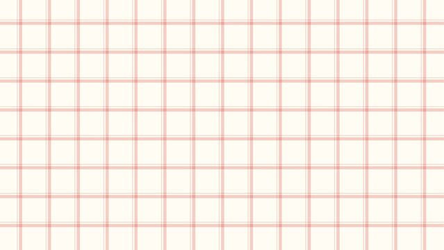薄いテラコッタカラーの二重ギンガムチェックの16:9背景素材