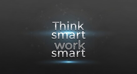 Inspirational quote on a dark background with light effects