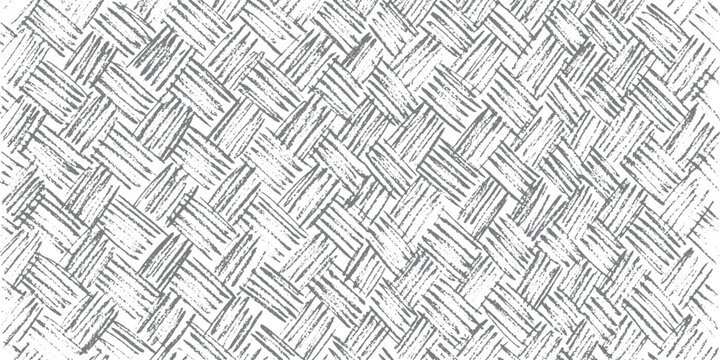 Abstract woven texture pattern, detailed gray and white background resembling fabric or basket weave for design.