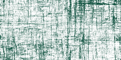 Obraz premium Dark Green Distressed Crosshatch Grunge Texture on White Background, Featuring Parallel and Perpendicular Scratches for a Worn Graphic Effect.
