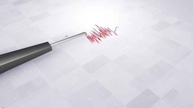 Cook Islands Earthquake Concept With Seismograph And Map