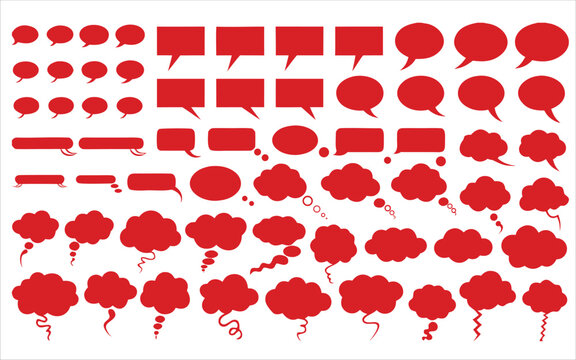 Printable Speech Bubble Frame Set