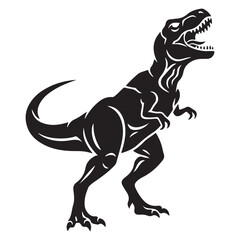 Fototapeta premium tyranosaurus icon logo flat illustration