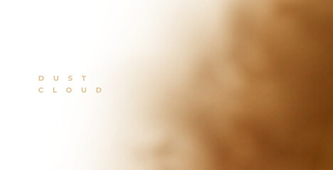 Naklejka premium realistic desert sandstorm background with dusty effect