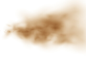 Naklejka premium abstract brown dusty sand cloud background design