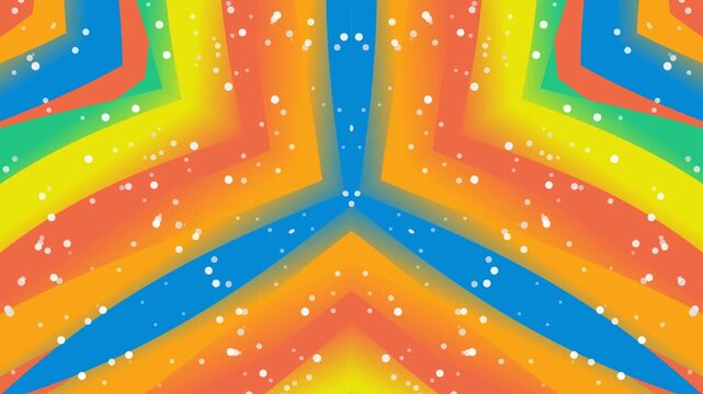 Creating Colorful Abstract Background Visual in Bright Rainbow Design