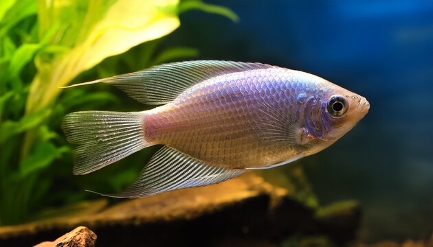 Pearl Gourami Trichopodus Leerii Freshwater Aquarium Fish