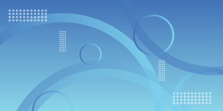 Fresh blue gradient web abstract background geometry shine and layer element vector for presentation design